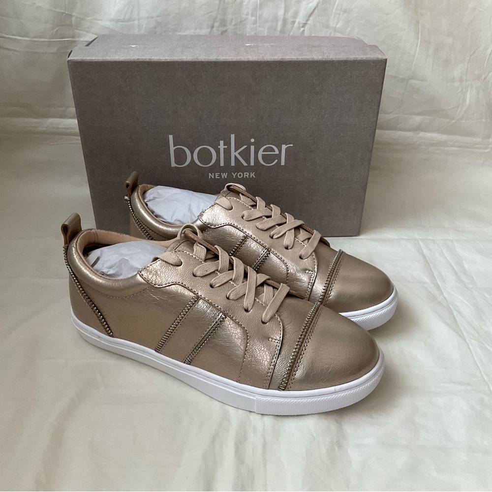 Botkier Harvey Rose Gold Leather Sneakers